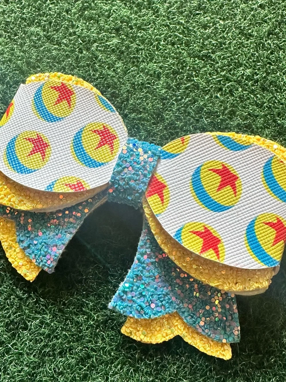 Hair Bow Clip with Pixar Luxo Ball